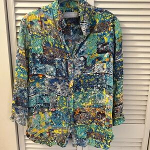 Jams World Multicolor Abstract Shirt - S